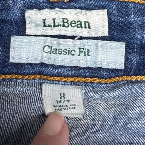L.L.Bean True Shape High Rise Bootcut Jeans Medium Wash Womens 8 - Picture 4 of 13